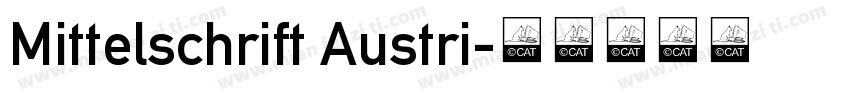Mittelschrift Austri字体转换